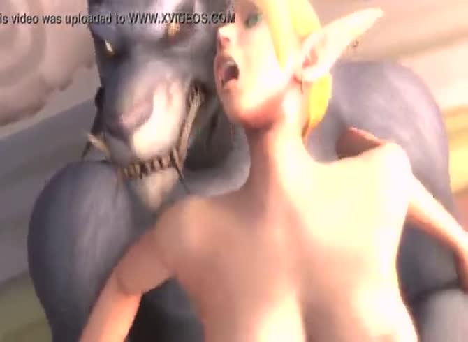 Video :Big canine dildo wolf fucking a sexy blonde chick